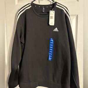 Adidas Black Crewneck with White Accents